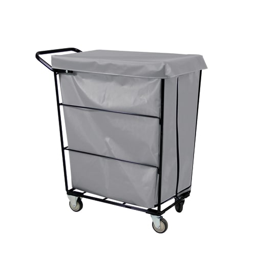 Royal Basket 10 Bushel One Compartment Janitorial Linen Cart, All Swivel Casters